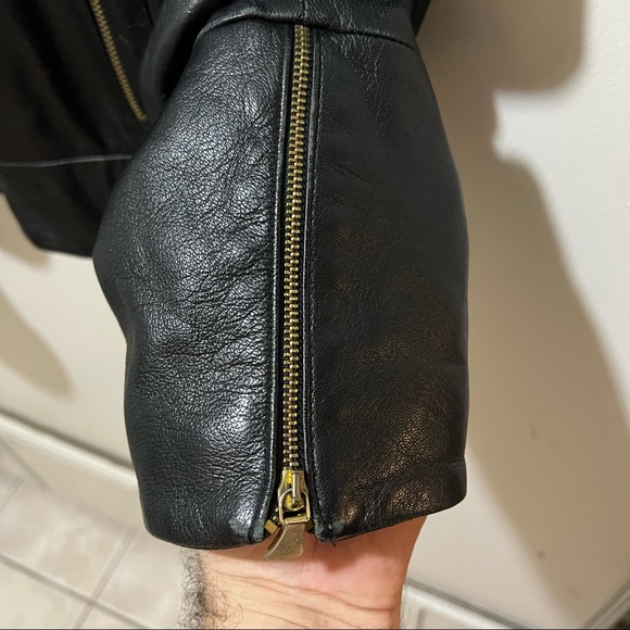 VERSACE JEANS COUTURE LEATHER JACKET - Picture 3 of 7